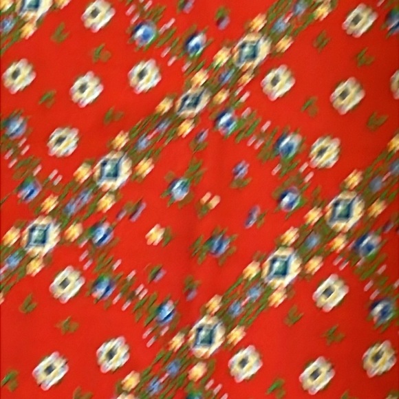 Vintage Napkins,  Red Calico Cotton, 5 - Picture 3 of 3